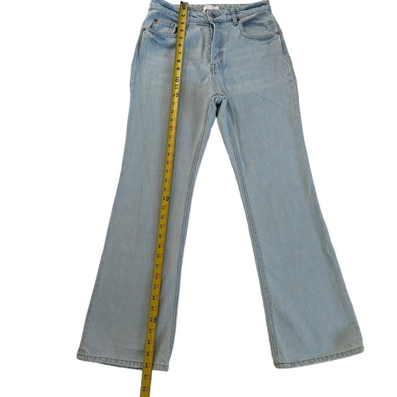 H&M 100% Cotton Flare High Waist Ankle Length Jeans Size 6 - Picture 10 of 17